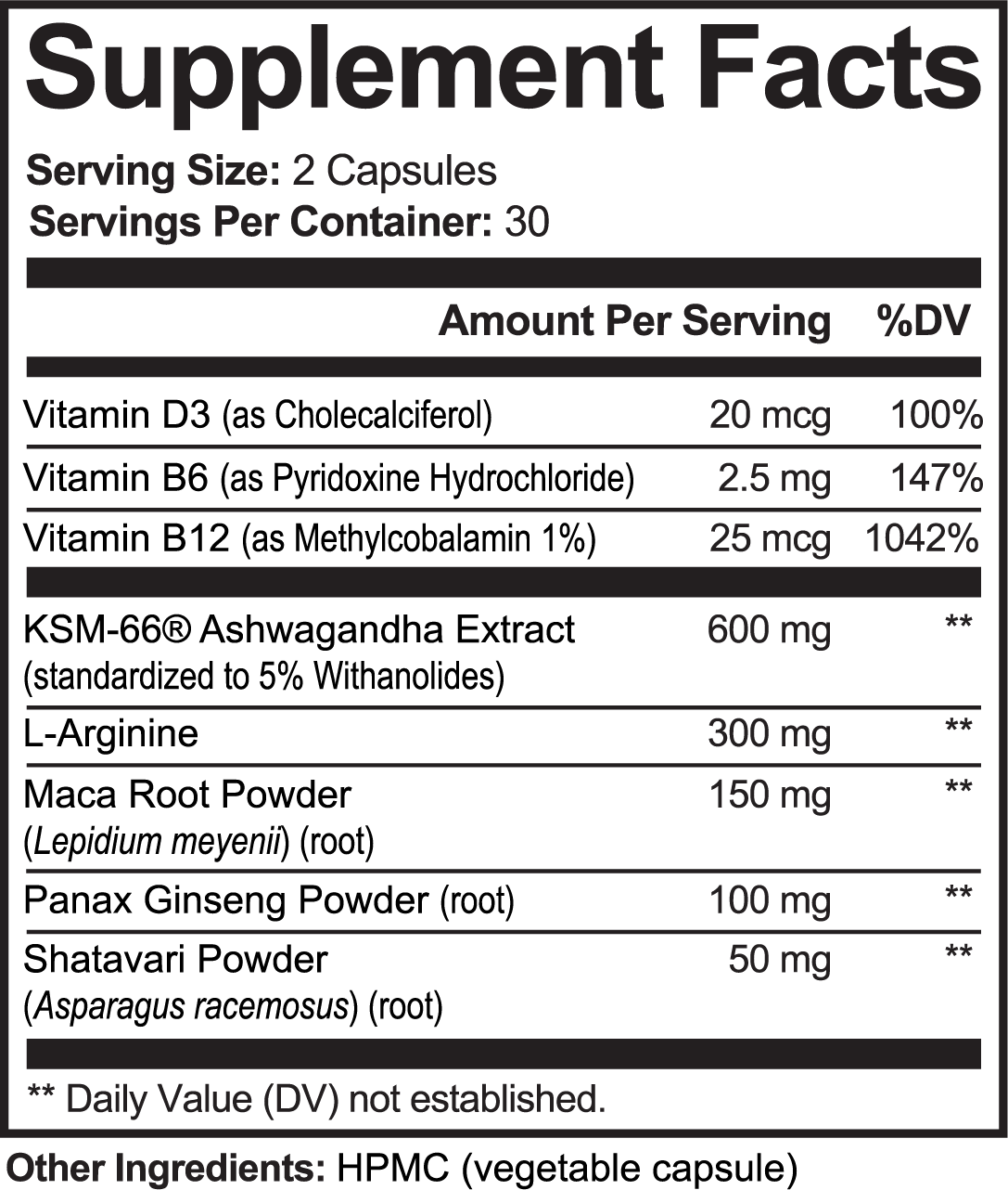 Ashwagandha Vitality Complex