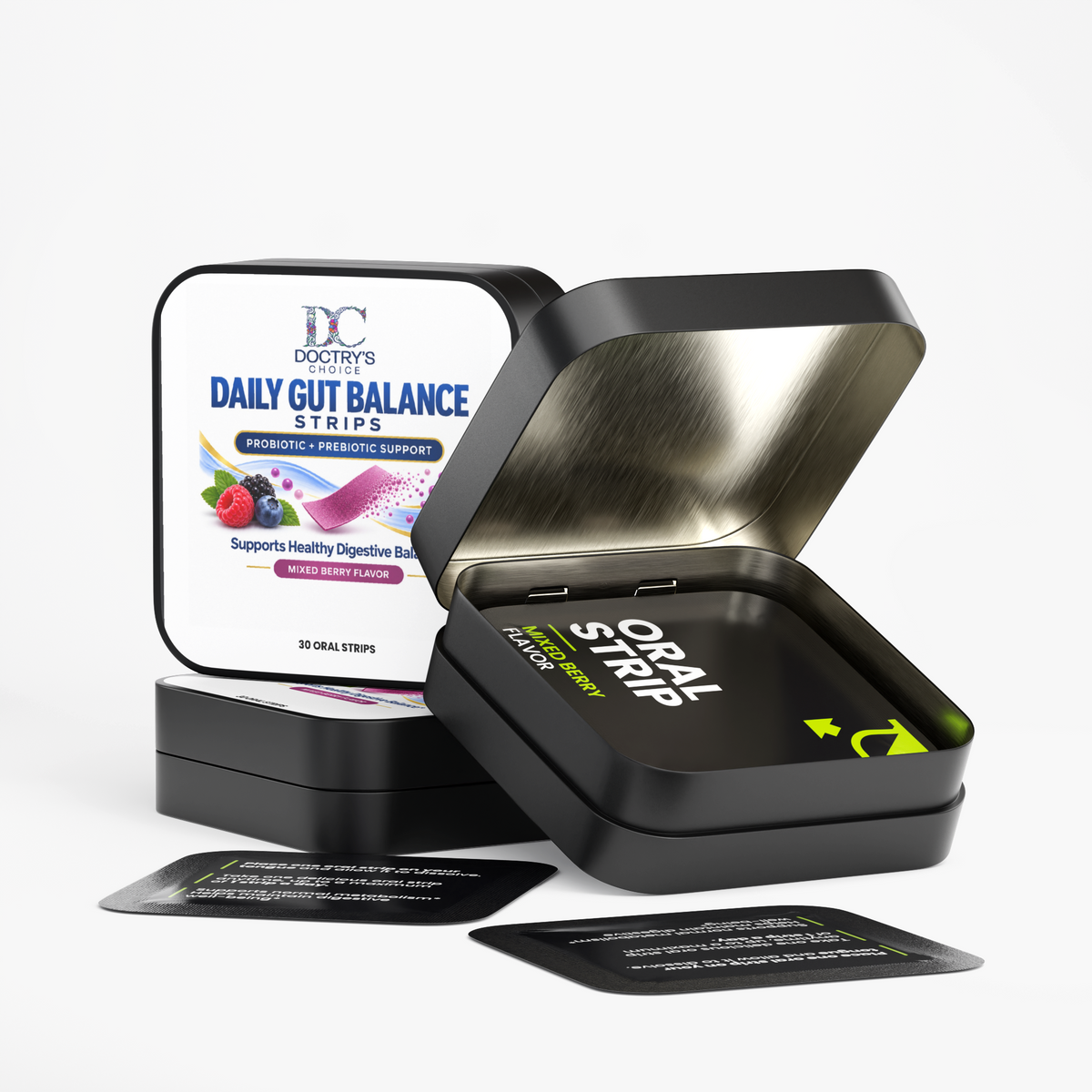 Daily Gut Balance Strips Probiotic + Prebiotic Support