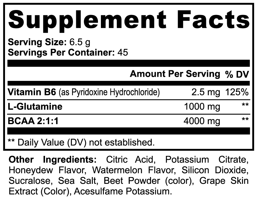 BCAA Recovery 2:1:1 (Honeydew/Watermelon)