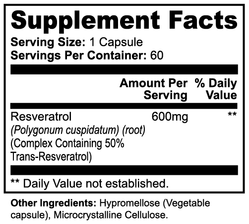 Resveratrol Longevity 600 mg