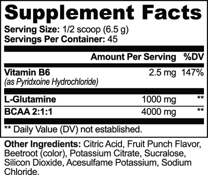 BCAA Recovery 2:1:1. (Fruit Punch)